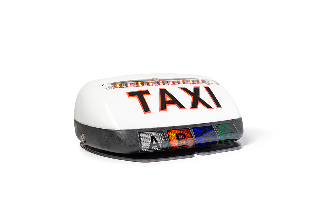 Lumineux de taxi Universel Blanc 4 tarifs